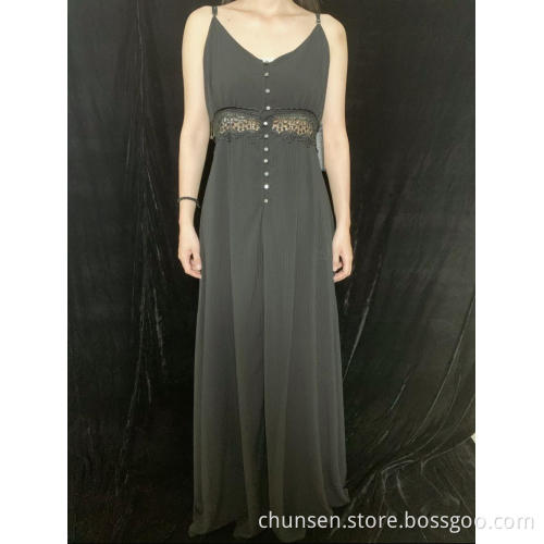 Ärmelloses Kleid mit V-Ausschnitt für Damen